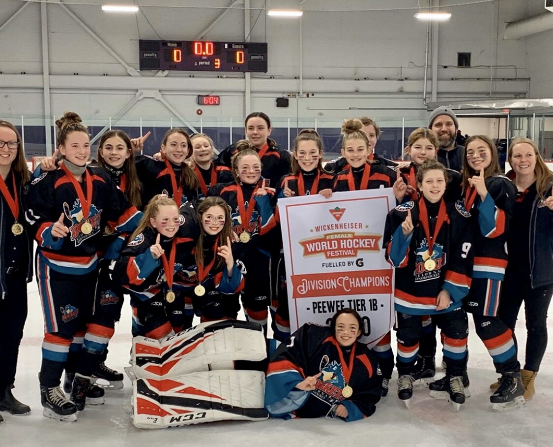 KELOWNA FEMALE PEEWEE A. JR. ROCKETS WIN GOLD AT WICKFEST! Kelowna